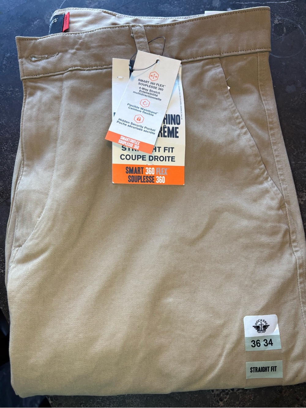 Dockers Men's Khaki/Tan Classic Chino Pants - Picture 4 of 9